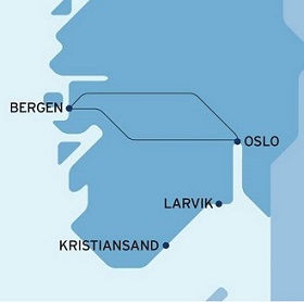 ab Kiel mit Color Line und Bergenbahn nach Bergen